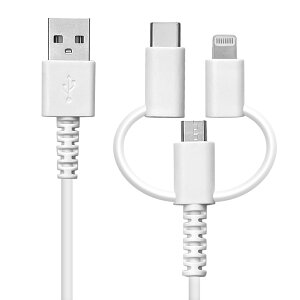 [d [dP[u 3IN1 }`RlN^[ iPhone iPad X}z ^ubg ^CvA }CNB 炩 ݂ɂ [d ʐM Type-A microUSB Type-C 3A USBP[u 1m ACtH X^oii