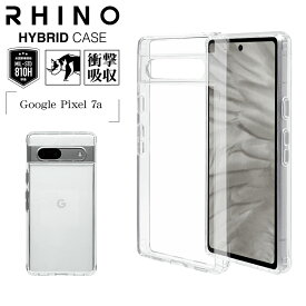 Google Pixel 7a ケース カバー ハイブリッド 耐衝撃吸収 強い 頑丈 クリア TPU バンパーケース RHINO ライノ 韓国風 グーグル ピクセル スマホケース 7499PXL7AHB ラスタバナナ