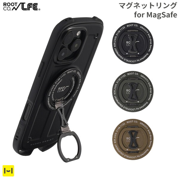 MagSafe対応 スマホリング ROOT CO. GRAVITY MAGNETRING for MagSafe 【スマホアクセサリーグッズ 落下防止】