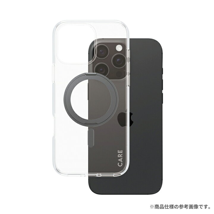 PanzerGlass パンザーグラス iPhone 16 Pro Max CARE by Case Feature Black Kickstand MagSafe