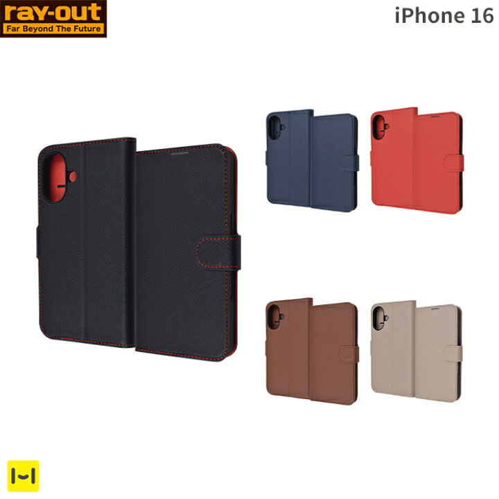 楽天市場】[ iPhone 16 専用] ray-out レイ・アウト 手帳型ケース  