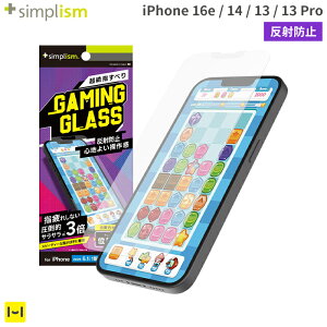 [iPhone 16e/14/13/13 Prop]Simplism VvY [Gaming Glass]Q[p ʕیKX(˖h~)yX}zANZT[ObY Hameez