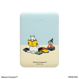 ムーミン モバイル充電器 モバイルバッテリー 5000mAh 【 充電器 バッテリー スマホ iPhone MOOMIN キャラクター 持ち運び 携帯 Type-C Type-A USB-C USB-A コンパクト スリム PSE認証 かわいい Hamee ハミィ 】