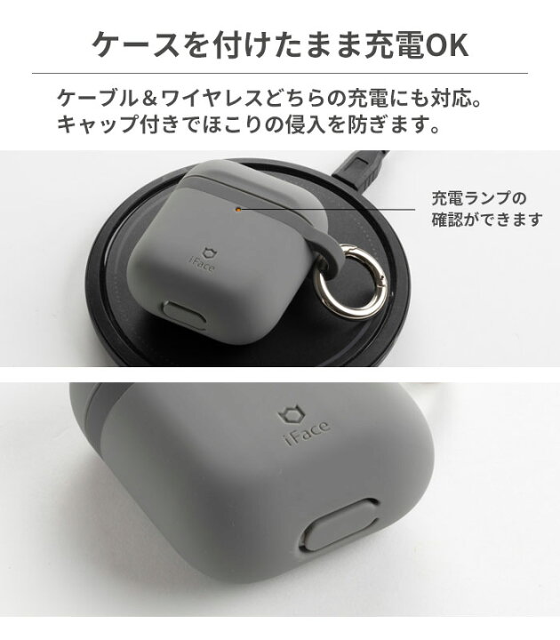 楽天市場】AirPods AirPodsPro ケース iFace Grip On Silicone 