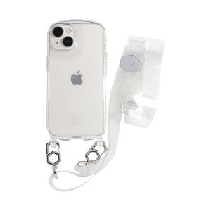 iFace 公式 iPhone14 ケース ショルダー クリア 14Pro 13 13Pro 12 Pro 8 7 SE 第2世代 第3世代 アイフェイス Hangand ショルダーストラップ セット【 iphoneケース 斜め掛け スマホケース 透明 スマホショルダ