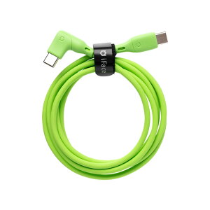 iFace Type-C to Type-C ケーブル 1.2m【 充電ケーブル 1.2m 充電ケーブル Type-C対応 TypeC タイプC ケーブルタイ付き ネオ neo L字型 絡まない 柔らかい しなやか USB2.0 スマートフォン タブレットPC ゲーム