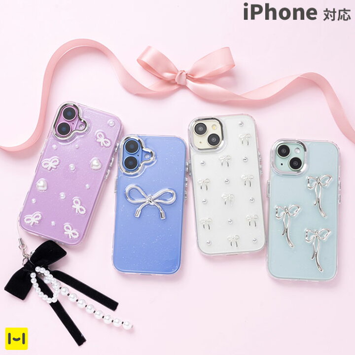 楽天市場】[iPhone 16/16Pro/15/14/13専用]PHONEAR リボンiPhoneケース 