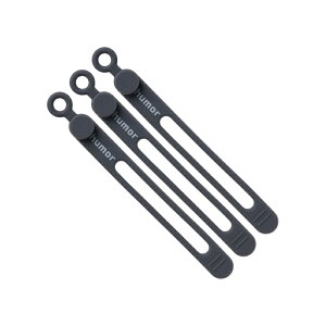 humor SILICONE CABLE TIE 3Setsy [A VR P[uoh  R[h Cz P[u ܂Ƃ߂ [  킢 P[uNbv oh P ^O [ 炩 J