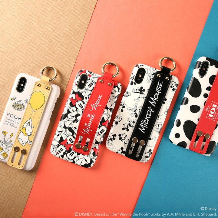 楽天市場 Iphonexs Iphonex スマホケース ディズニー キャラクター Easty バンド付き ハードケース Iphone Xs X Iphonexsカバー Xケース スマホカバー 可愛い 背面 バンド 落下防止 カバー ディズニーケース ミッキー ミニー プー 101匹わんちゃん アイフォンxs Hamee
