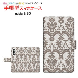nubia S 5G [A403ZT] �k�r�A �G�X �t�@�C�u�W�[ �Ή� �蒠�^ �X�}�z�P�[�X �J�������Ή� �N���A�P�[�X�t �_�}�X�N type3 �u���E�� [ �_�C�A���[�^ �u�b�N�^ ]