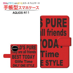 AQUOS R11 [SH-51F A602SH SH-M35] �A�N�I�X �A�[���C���u�� �Ή� �蒠�^ �X�}�z�P�[�X �J�������Ή� �N���A�P�[�X�t ���S RED �p�� �� ���b�h [ ���{�� �v���[���g �a���� �L�O�� ]