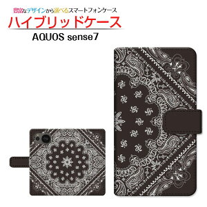 AQUOS sense7 [SH-53C SHG10] �A�N�I�X �Z���X�Z�u�� �Ή� �蒠�^ �X�}�z�P�[�X �J�������Ή� Bandana(type001) SHARP �V���[�v ��`�E��`�O�X�֑������� �o���_�i �y�C�Y���[ �� [ ���{�� �v���[���g �a��