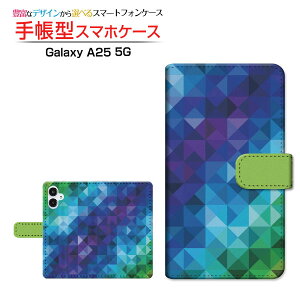 Galaxy A25 5G [SC-53F SCG33 SM-A253] MNV[ G[gDGeB t@C t@CW[ Ή 蒠^ X}zP[X JΉ NAP[Xt Mosaic Pattern UCN 3D OtBbN [ { v