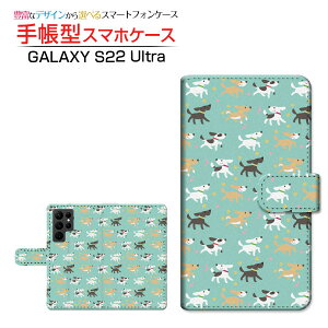 GALAXY S22 Ultra [SC-52C SCG14] �M�����N�V�[ �G�X�g�D�G���e�B�c�[ �E���g�� �Ή� �蒠�^ �X�}�z�P�[�X �J�������Ή� dog(type001) Samsung �T���X�� ��`�E��`�O�X�֑������� �� �L�����N�^�[ �h�b�g [ 