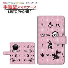 LEITZ PHONE 1 ライツフォン ワン 対応 手帳型 スマホケース カメラ穴対応 チェックアリス ピンク LEITZ ライツ 定形・定形外郵便送料無料 [ ダイアリー型 ブック型 ]