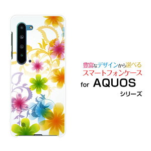 X}zP[X tیtBt AQUOS R5G ANIX A[t@CuW[[SH-51A/SHG01/SoftBank]docomo au SoftBankPastel Flower type003[ X}zJo[ gуP[X lC  ]