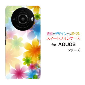 X}zP[X AQUOS R8 pro ANIX A[GCg v[SH-51D]docomo SoftBankPastel Flower type002[ X}zJo[ gуP[X lC  ]