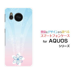 X}zP[X AQUOS sense7 plus ANIX ZXZu vX[A208SH]SoftBankPastel Flower type005[ X}zJo[ gуP[X lC  ]