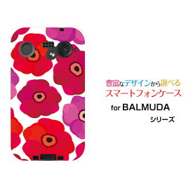 スマホケース BALMUDA Phone バルミューダ フォンSoftBankポピー（ホワイト）[ おしゃれ プレゼント 誕生日 記念日 ]