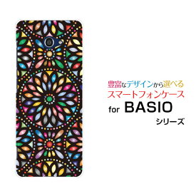 スマホケース 液晶保護フィルム付 BASIO4 ベイシオ フォー[KYV47]au UQ mobile万華鏡 (黒)[ デザイン 雑貨 かわいい ]