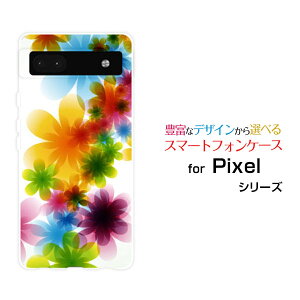 X}zP[X Google Pixel 6a O[O sNZ VbNXG[au SoftBankPastel Flower type001[ X}zJo[ gуP[X lC  ]