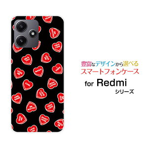 �X�}�z�P�[�X Redmi 12 5G ���b�h�~�[ �g�D�G���u �t�@�C�u�W�[[XIG03]au UQ mobileLOVE HEART(�u���b�N�E�����_��)[ ������� �v���[���g �a���� �L�O�� ]