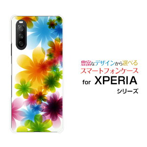 X}zP[X tیKXtBt XPERIA 10 III Lite GNXyA e }[NX[ CgyVoCPastel Flower type001[ X}zJo[ gуP[X lC  ]