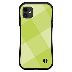 液晶保護ガラスフィルム付 iPhone 12 miniアイフォン トゥエルブ ミニdocomo au SoftBank落としても割れにくい驚きの衝撃吸収力豊富なオリジナルデザイン耐衝撃 ハイブリッドケースSquareTile(Green)