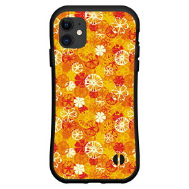 iPhone 12 miniアイフォン トゥエルブ ミニdocomo au SoftBank落としても割れにくい驚きの衝撃吸収力豊富なオリジナルデザイン耐衝撃 ハイブリッドケースオレンジアート