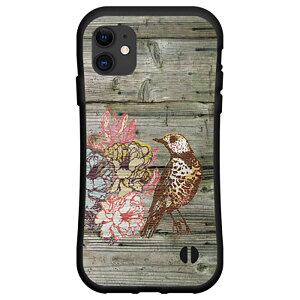 iPhone 12 Pro Maxアイフォン トゥエルブ プロ マックスdocomo au SoftBank落としても割れにくい驚きの衝撃吸収力豊富なオリジナルデザイン耐衝撃 ハイブリッドケース木目調 バード