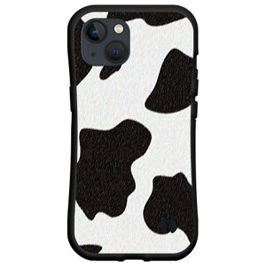 iPhone 15 Plusアイフォン フィフティーン プラスdocomo au SoftBank 楽天モバイル落としても割れにくい驚きの衝撃吸収力豊富なオリジナルデザイン耐衝撃 ハイブリッドケースホルスタイン柄