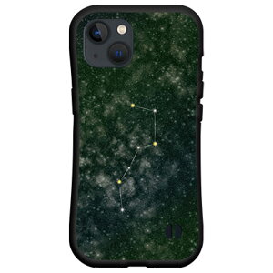 iPhone 15 Plusアイフォン フィフティーン プラスdocomo au SoftBank 楽天モバイル落としても割れにくい驚きの衝撃吸収力豊富なオリジナルデザイン耐衝撃 ハイブリッドケース北斗七星 グリーン