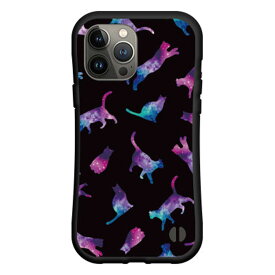 iPhone 14 Proアイフォン フォーティーン プロdocomo au SoftBank落としても割れにくい驚きの衝撃吸収力豊富なオリジナルデザイン耐衝撃 ハイブリッドケースキャット ドット ブラック