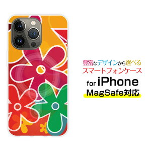 iPhone 14 14Plus 14Pro 14ProMax 13 13Pro 13miniMagSafe�Ή� �X�}�z �P�[�X �Ռ��z��FLat FLoWer[ �X�}�z�J�o�[ �g�уP�[�X �l�C ��� ]