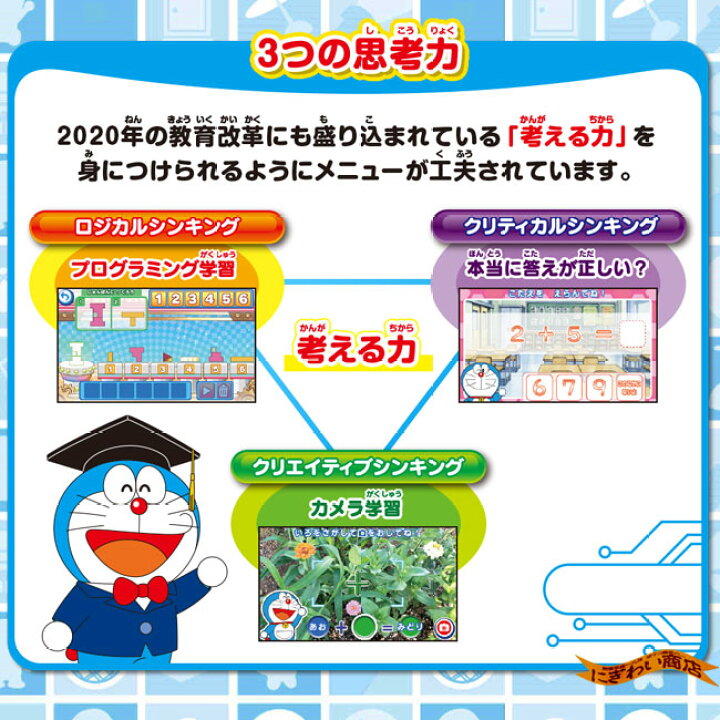 楽天市場 お得なセット ドラえもん カメラでひらめきパッド ａｃアダプター 在庫有 変テコ雑貨と玩具のにぎわい商店