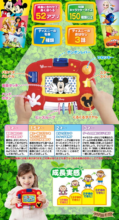 さわって知育 ビジーパッド ディズニーキャラクターズ