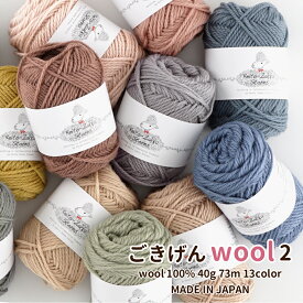 ＼期間限定／【Z2009R】ごきげんwool(ウール)2 編み物 手芸 毛糸zakkaストアーズ オリジナル毛糸