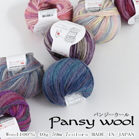 【Z2123】Pansy wool(パンジーウール)極太 ウール100％ 段染め糸毛糸ZAKKAストアーズ アウトレット
