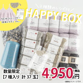 【Z080808G】HAPPY BOX 4.950円（税込)毛糸ZAKKAストアーズ/キャンセル・返品不可/個数限定