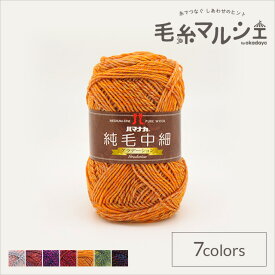 毛糸 ハマナカ 純毛中細 グラデーション 色番110 06Co99_