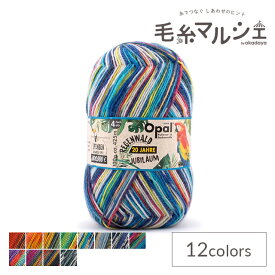 毛糸 Opal-オパール- レーゲンヴァルト20 4ply/4本撚り 1206.パロット 06Co99j
