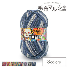 毛糸 Opal-オパール- ファンキー 4ply/4本撚り 11584.レッツプレイ 06Co99j