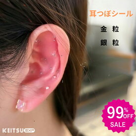 100粒 ★2点購入で 2つ目66%オフ★3点購入で 3つ目99%オフ★ 耳つぼシール 耳つぼジュエリー 耳ツボシール 粒タイプ 金属アレルギー対応 ステンレス製 耳つぼジュエリー マグレイン 美顔 耳ツボ 美肌 健康グッズ コリほぐし