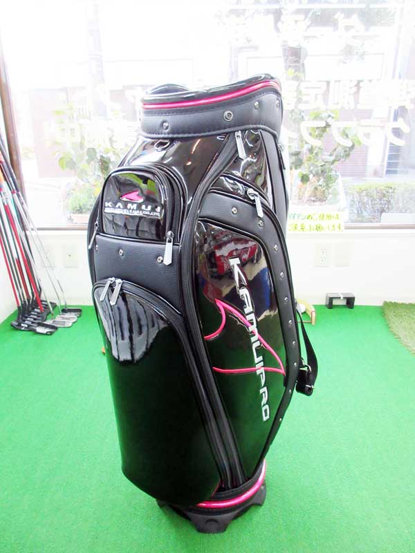 カムイ（KAMUI） Caddie Bag 9.5インチキャディーバッグ【KCB-550】【ブラックｘピンク】 | 京葉ゴルフ
