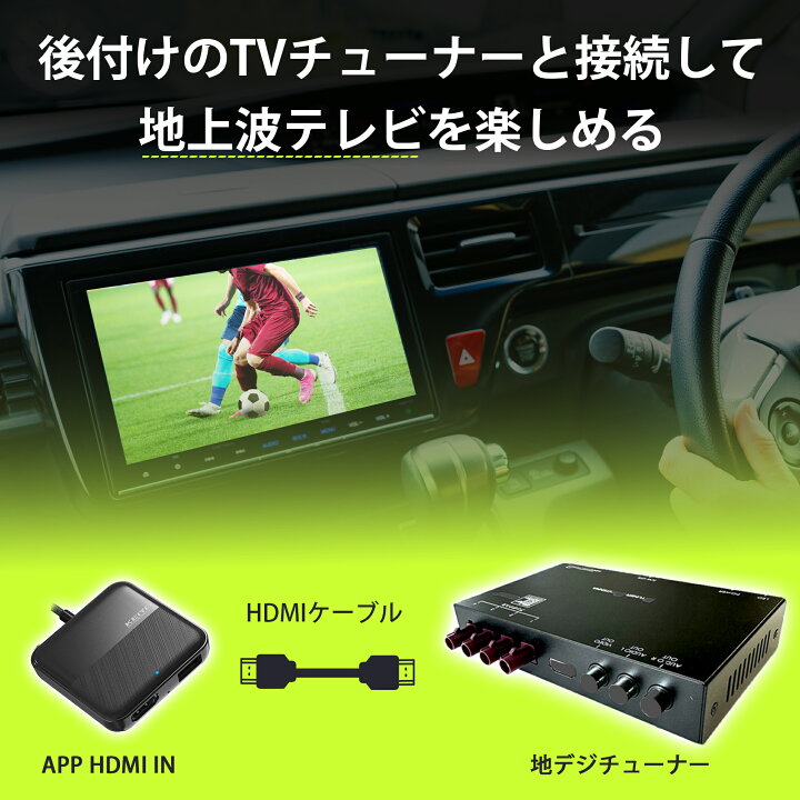 楽天市場】APP HDMI IN【KEIYO公式】 車でエンタメ HDMI機能特化モデル 