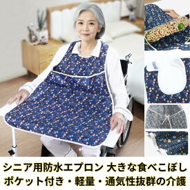 介護 食事 用 エプロン テーブルマットタイプ 汚れ防止 大きめ 軽い 安い 業務用 介助 撥水 防水　防油 シニア 大人 男性 女性 おしゃれ TPU材質 ポケット付き　洗濯不要 拭くのみ