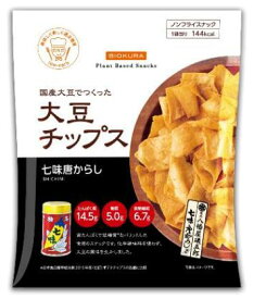 1071328-kf　大豆チップス　七味唐からし35g【ビオクラ】【1～2個はメール便300円】