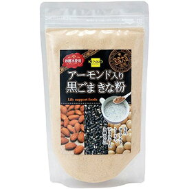 1002327-kf アーモンド入り黒ごまきな粉　250g【健康フーズ】【1～2個はメール便300円】