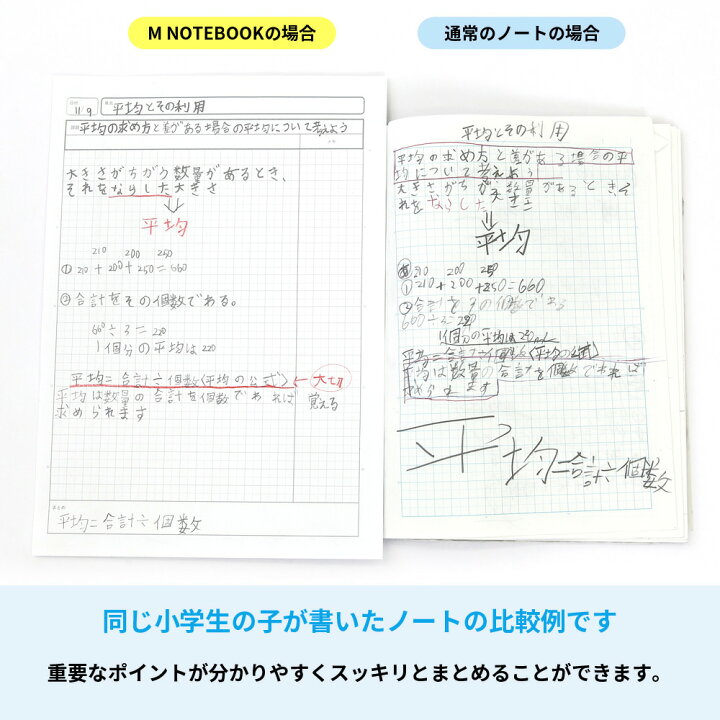 楽天市場 ノート 学習ノート ノート 方眼 5mm方眼 5ミリ方眼 5冊パック おすすめ M Notebook 5冊セット 学習帳 小学校 中学校 高校 子供 文房具 勉強ノート 授業 新学期 算数 理科 社会 オリジナル 単元 課題 メモ まとめ欄 ノート点を上げたい子供に 日本製