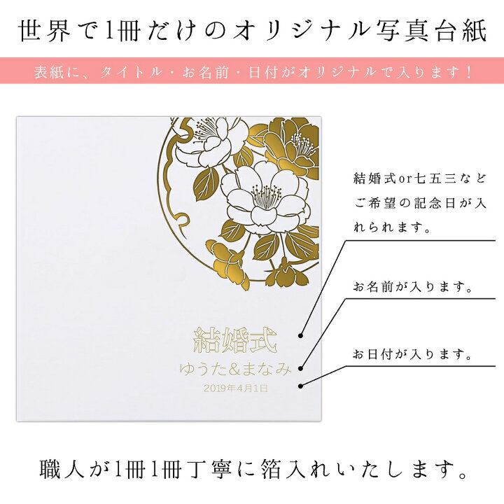 楽天市場】写真台紙 名入れ 3面6切 a4 2l l 丸枠【雅 中枠黒色】送料 